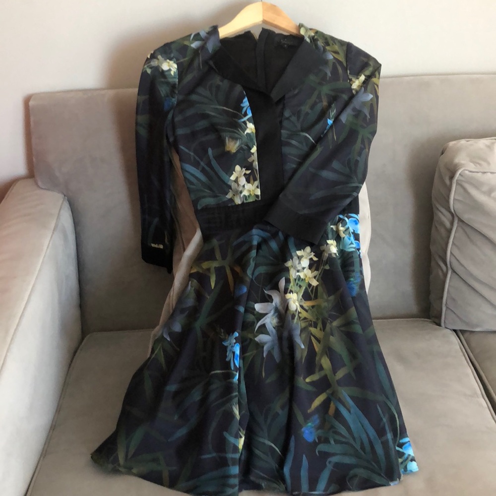 Ted Baker Twilight Floral Fit & Flare Dress 0